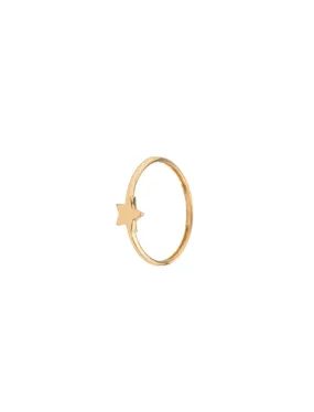 18K Gold Celestial Star Ring