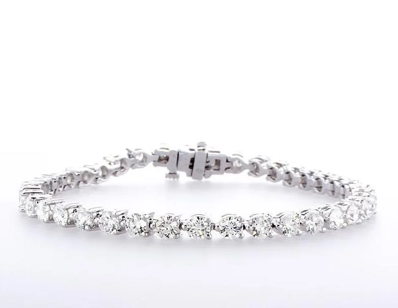 3 Prong Tennis Diamond Bracelet (7.25Ctw)