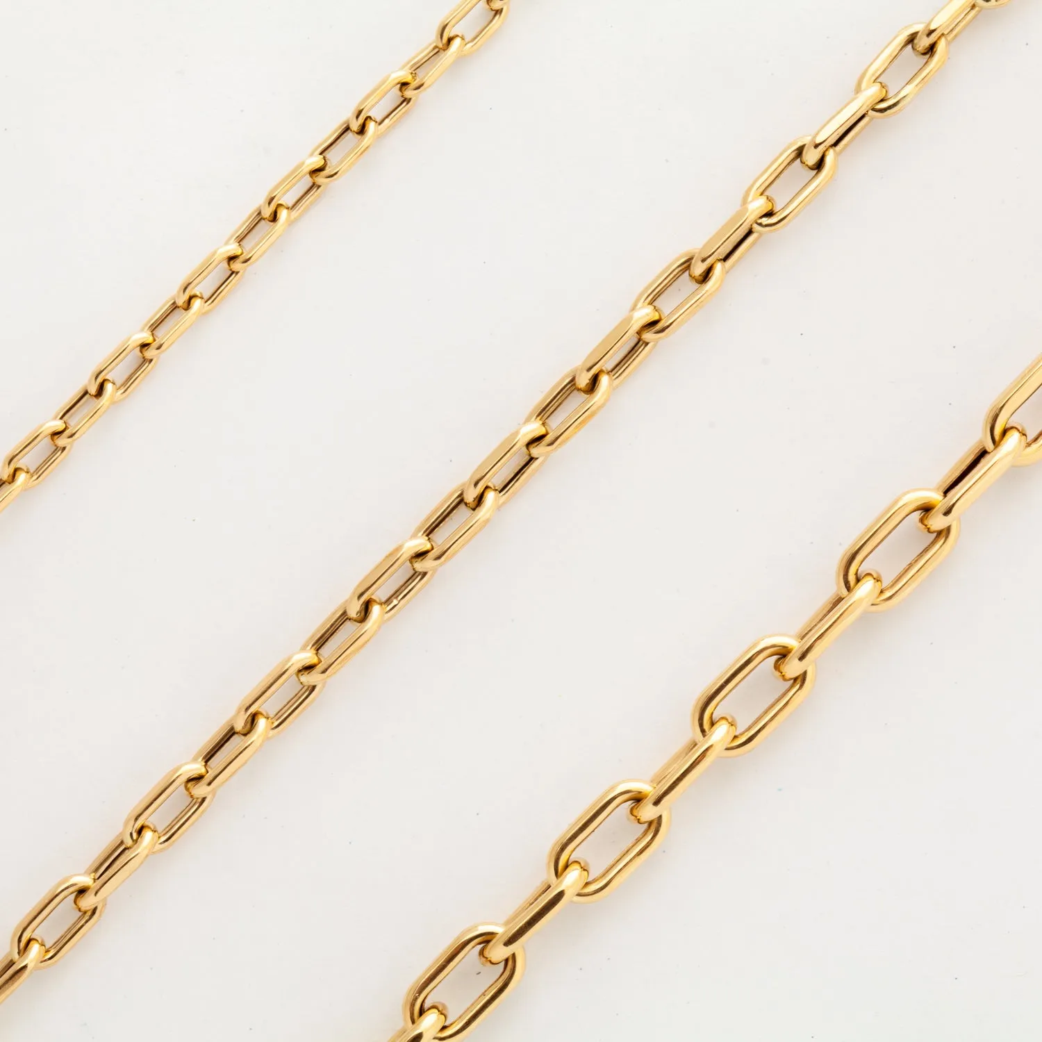 4 mm Italian Chain Link Necklace