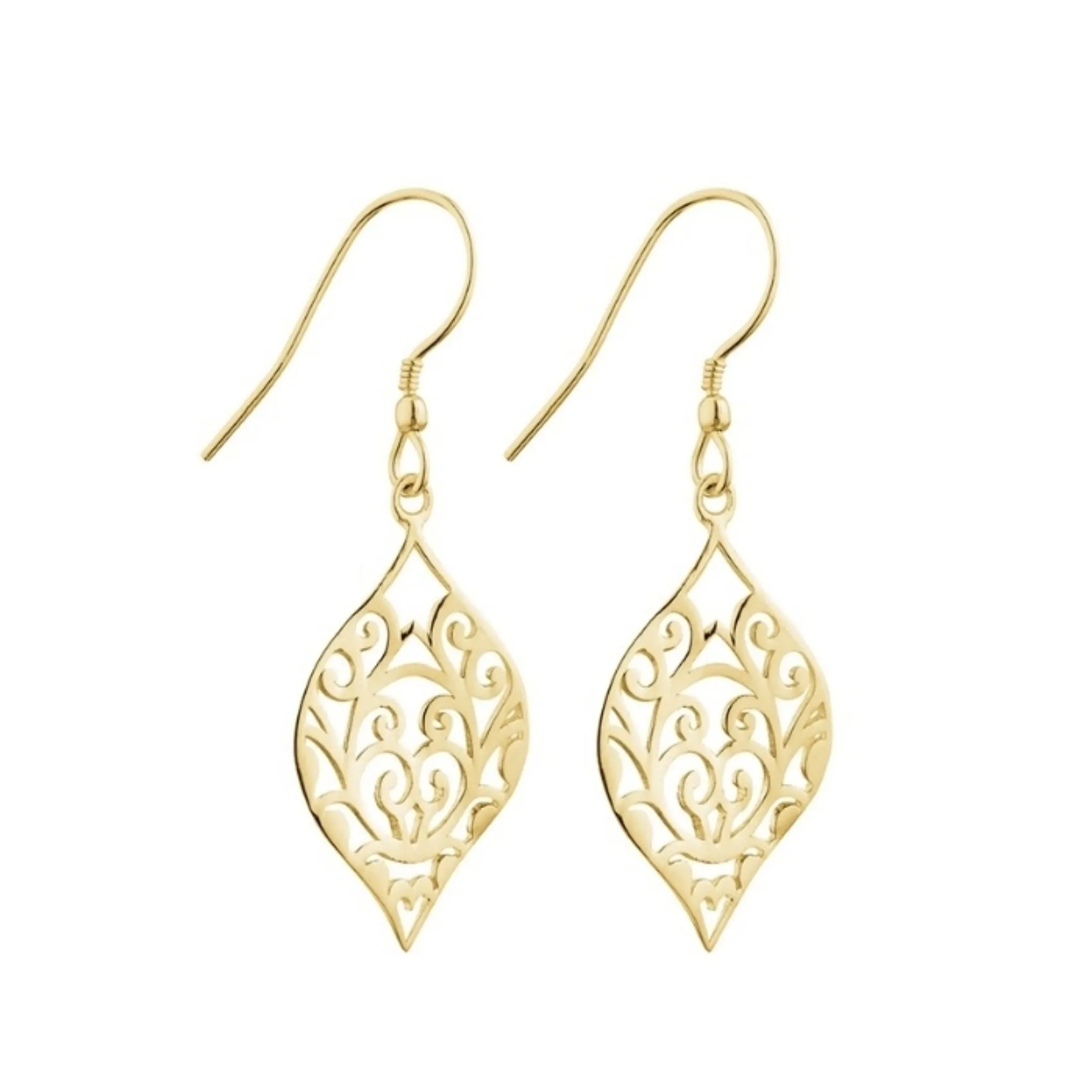 Ara filigree earring drops Gold