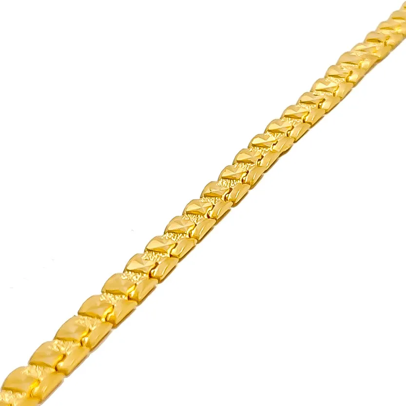 Attractive Jazzy 22k Gold Bracelet