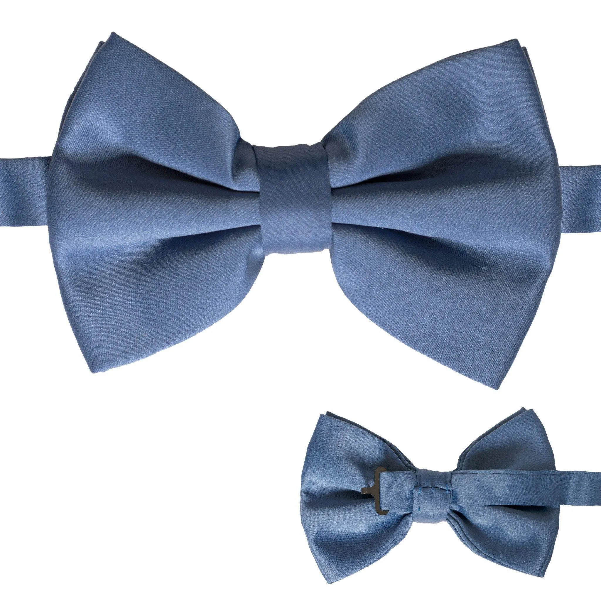 Axis Navy Blue Adjustable Satin Bowtie