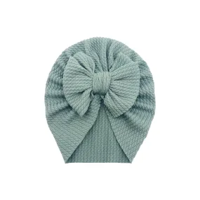 Baby Hattie Bow Turban — Teal