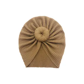 Baby Hattie Donut Turban — Tawny