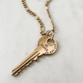 Be Brave Key Necklace