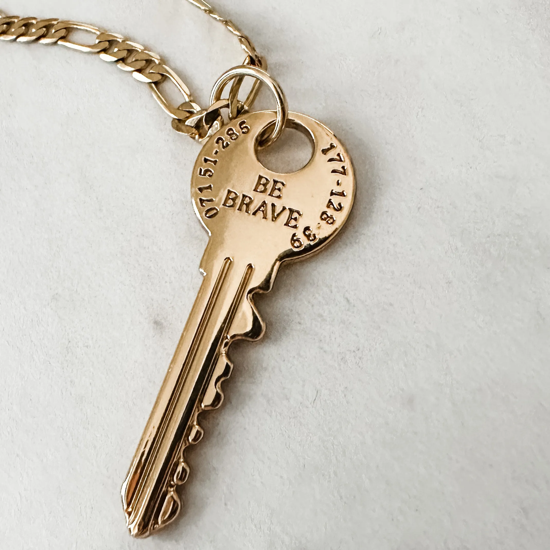 Be Brave Key Necklace