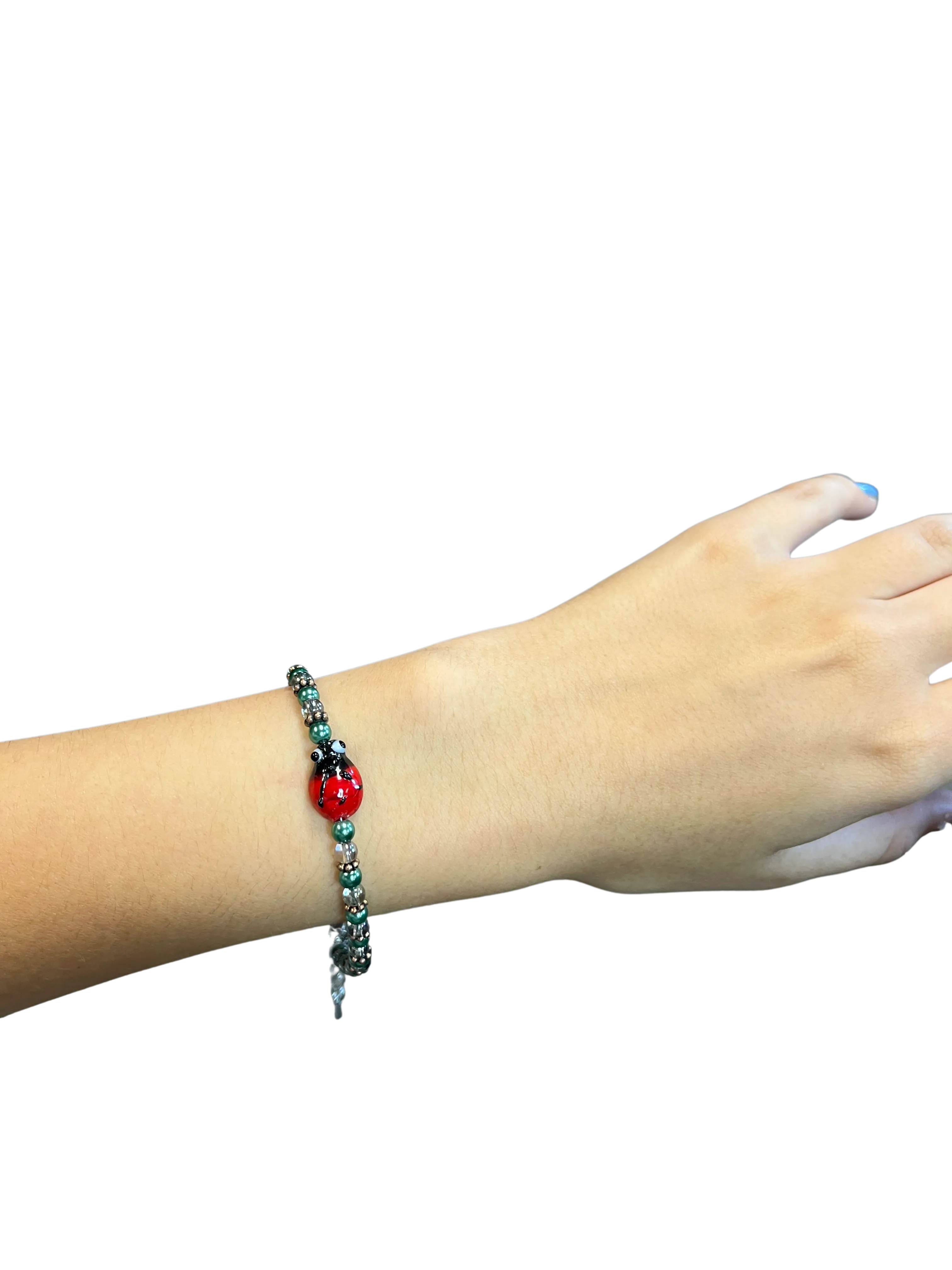 Beaded Ladybug Bracelet