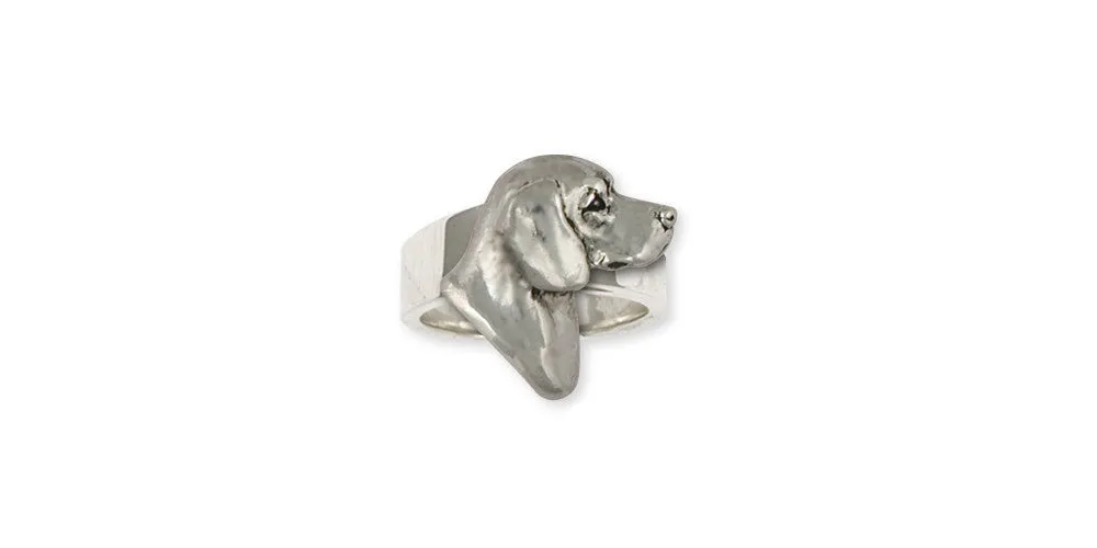 Beagle Ring Jewelry Sterling Silver Handmade Dog Ring BG19-R