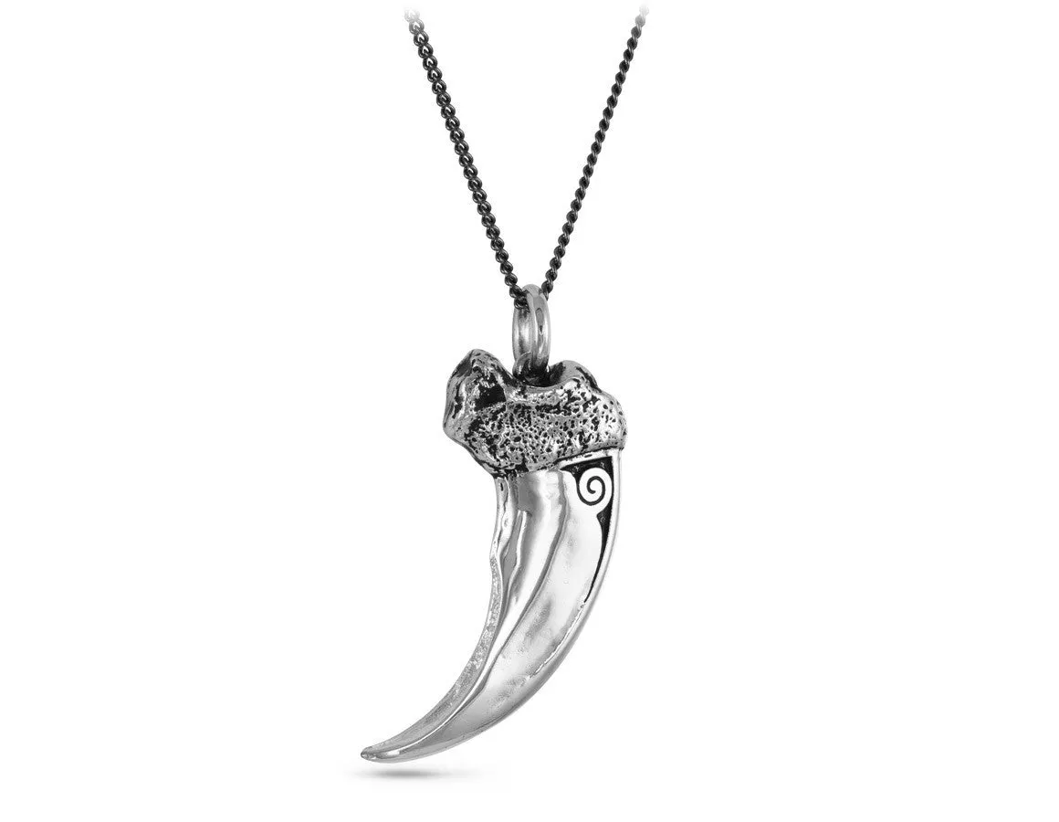 Bear Claw Necklace - Silver