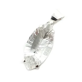 Binita Clear Quartz Diamond Pendant