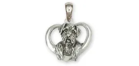 Border Terrier Jewelry Sterling Silver Handmade Border Terrier Pendant  BDT2-P