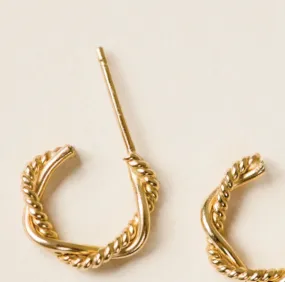 Braided Mini Hoops