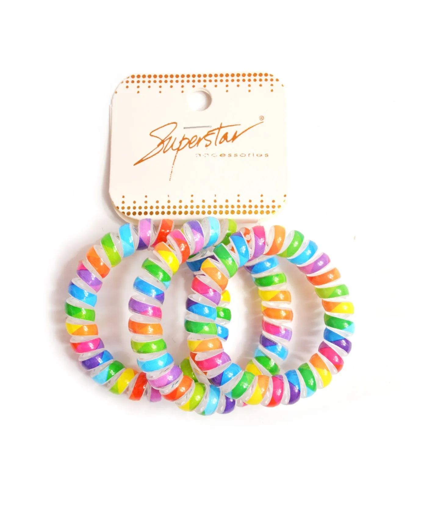 Bright Color Spiral Hair Ties