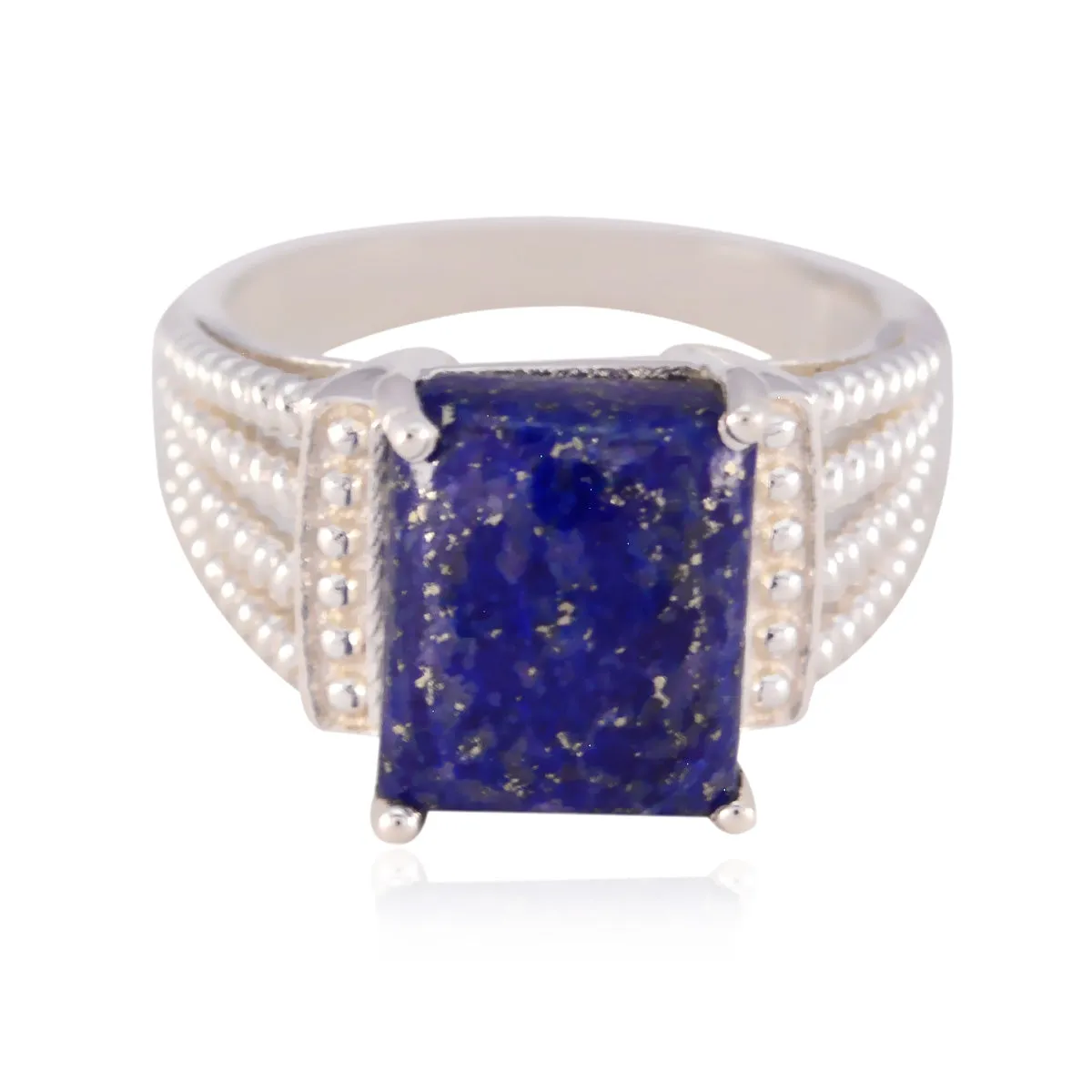 Captivating Gemstones Lapis Lazuli 925 Silver Ring Spiritual Jewelry