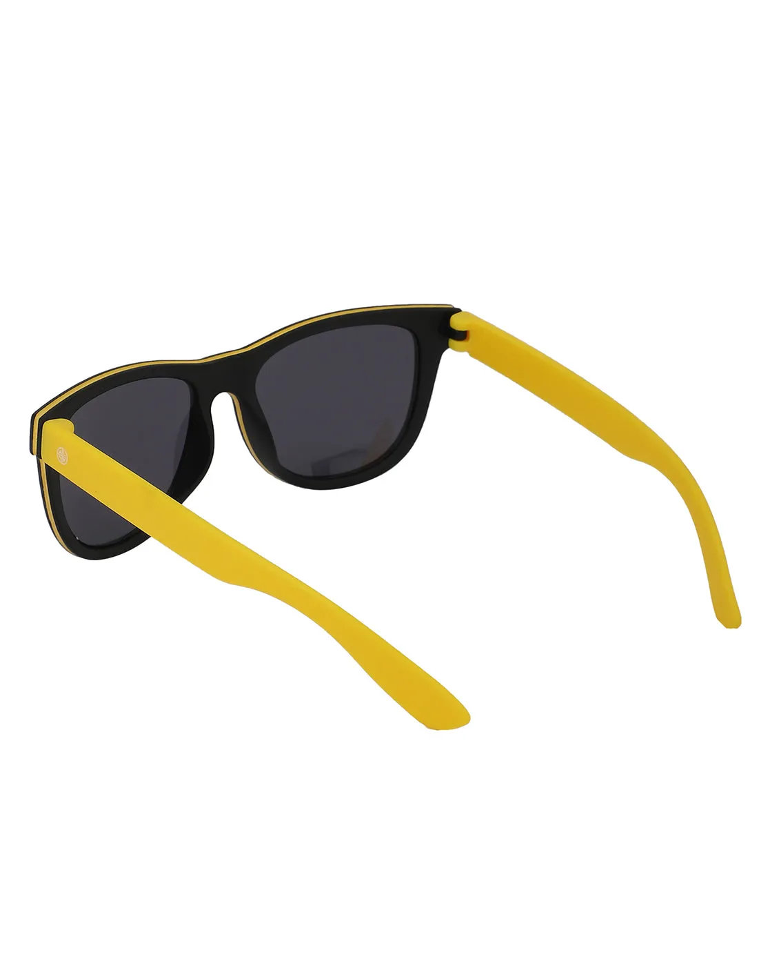 Carlton London Black Lens & Yellow Wayfarer Sunglasses For Boy