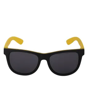 Carlton London Black Lens & Yellow Wayfarer Sunglasses For Boy