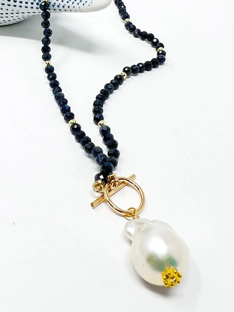 Carol Pearl & Gemstone Necklace