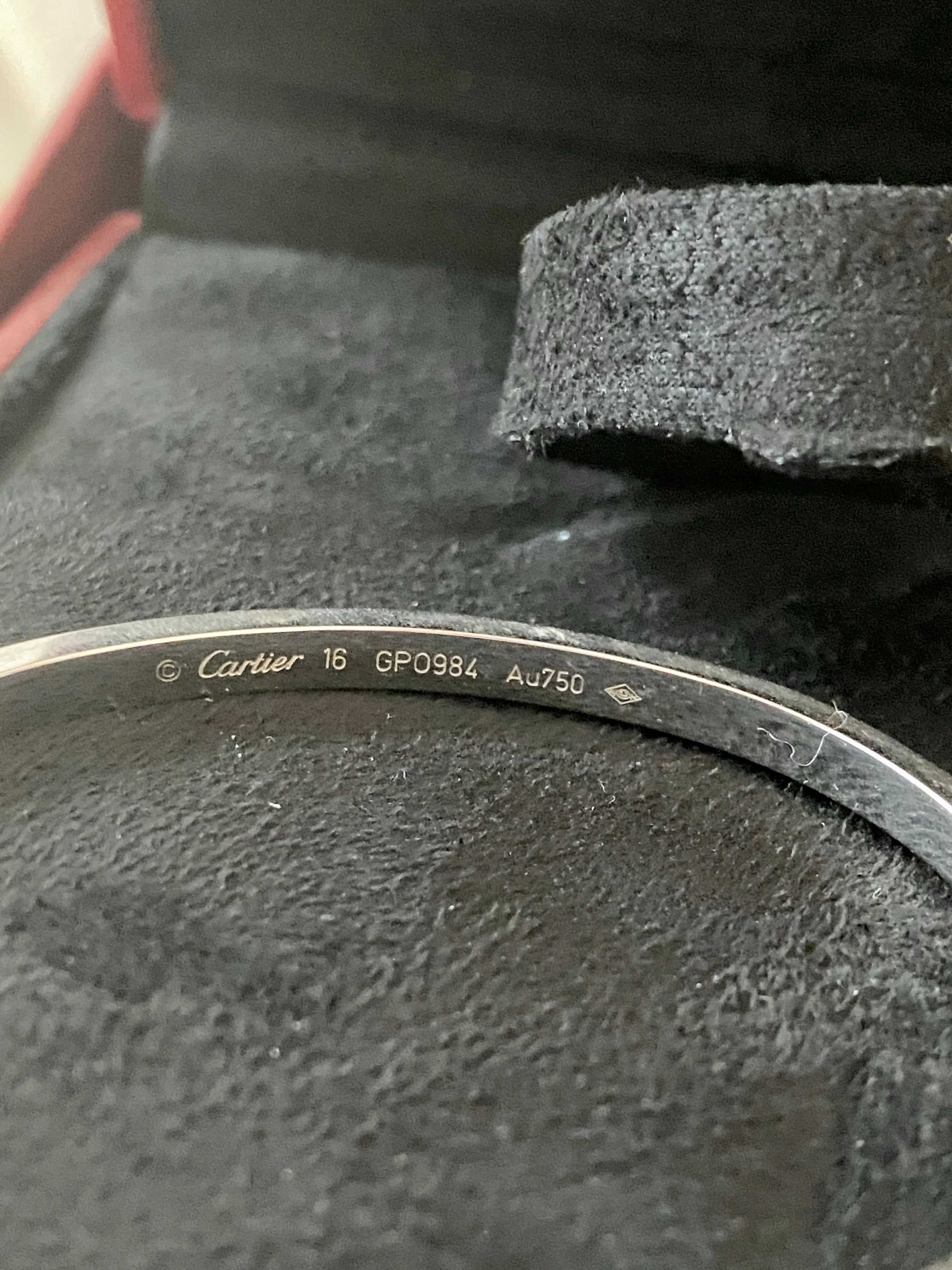 Cartier love bracelet SM