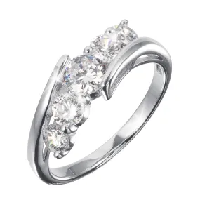 Celestial Harmony Rhodium Ring