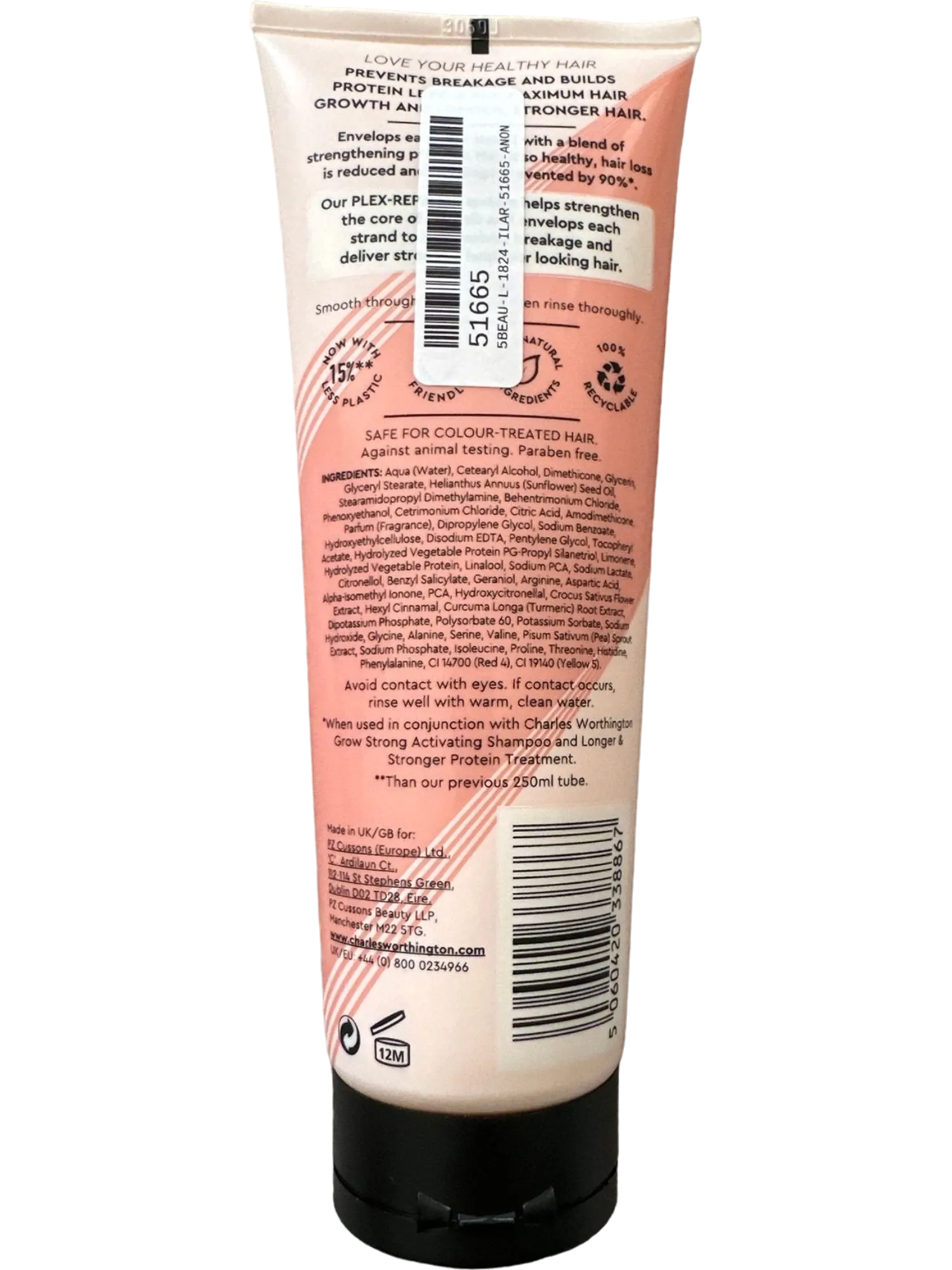 Charles Worthington Multi Grow Strong Protein Conditioner 250ml