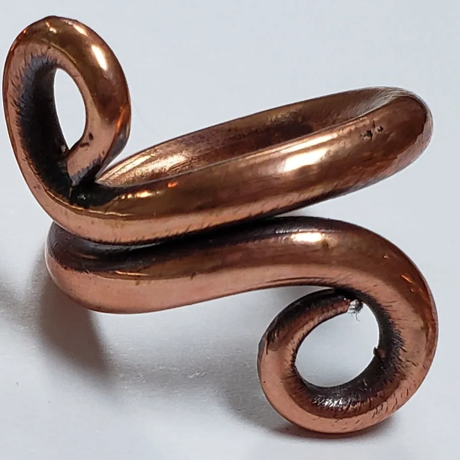 Circles Copper Ring