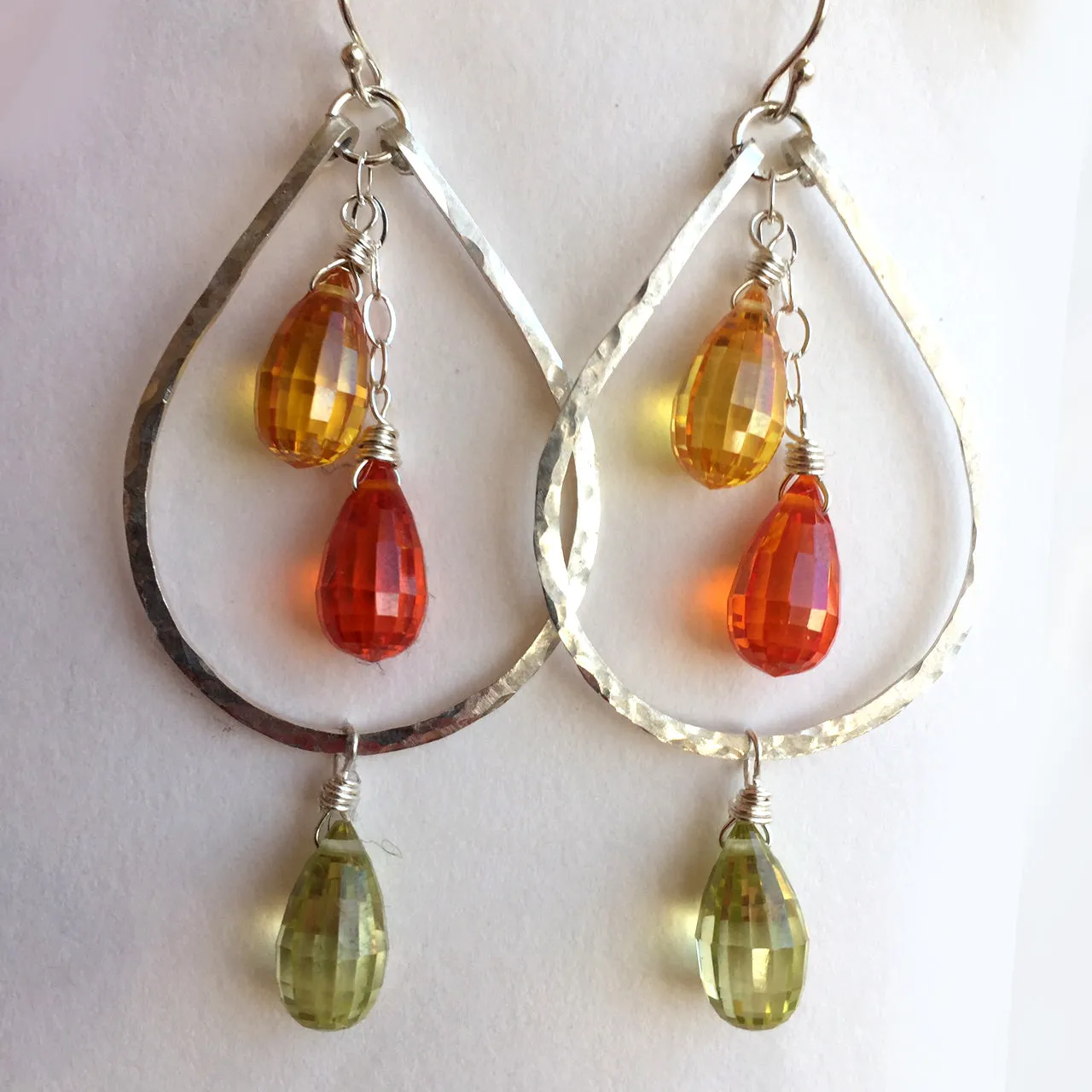 Citrus Double Decker Hoop Earrings