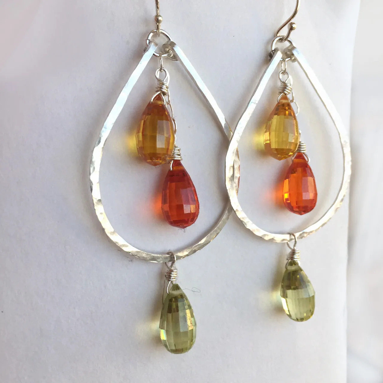 Citrus Double Decker Hoop Earrings