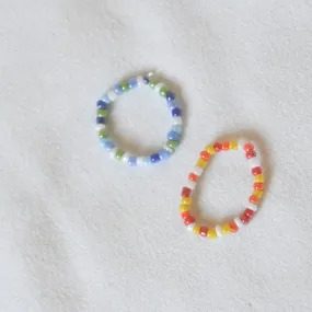 Colourful Beaded Rings