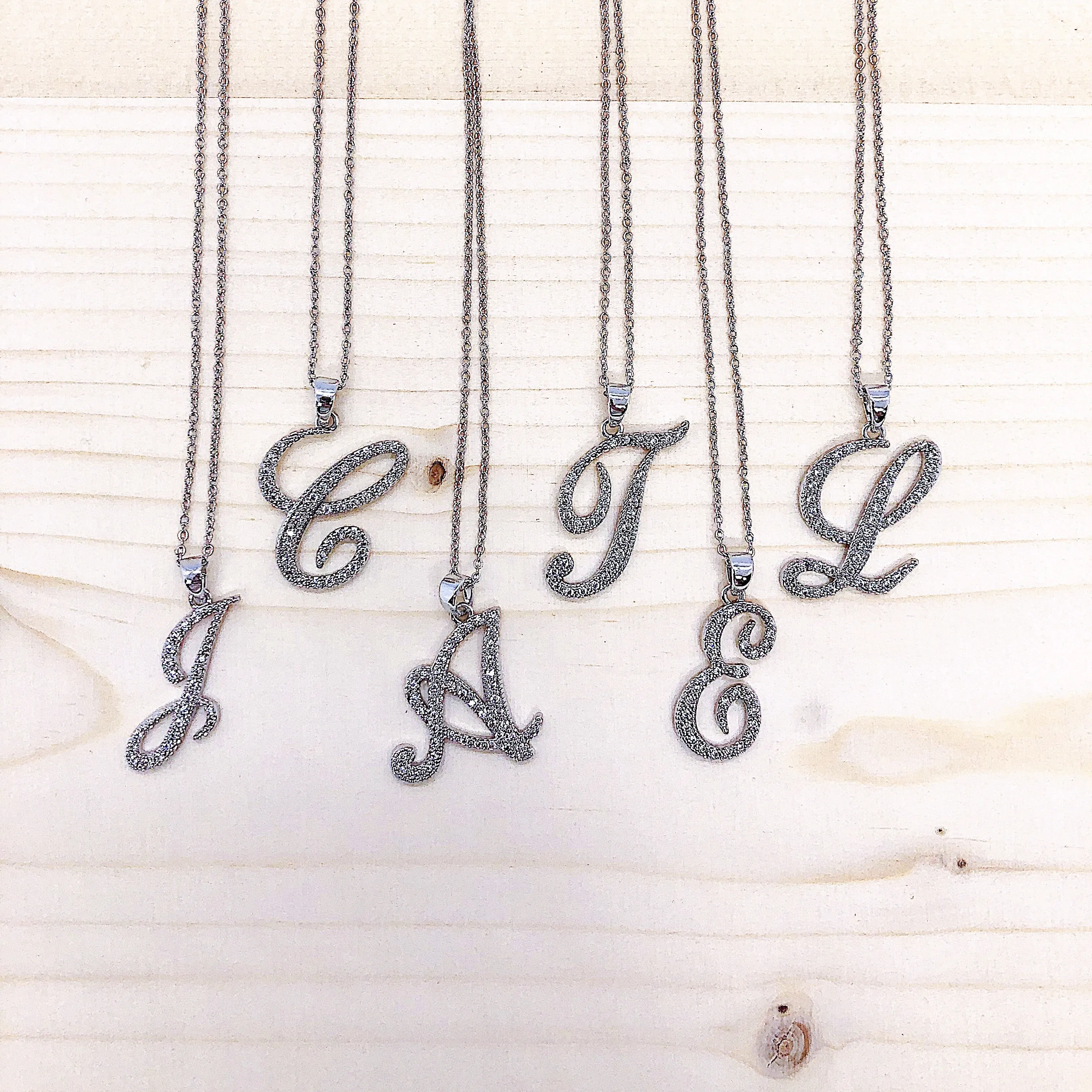 Cursive Initial Pendant