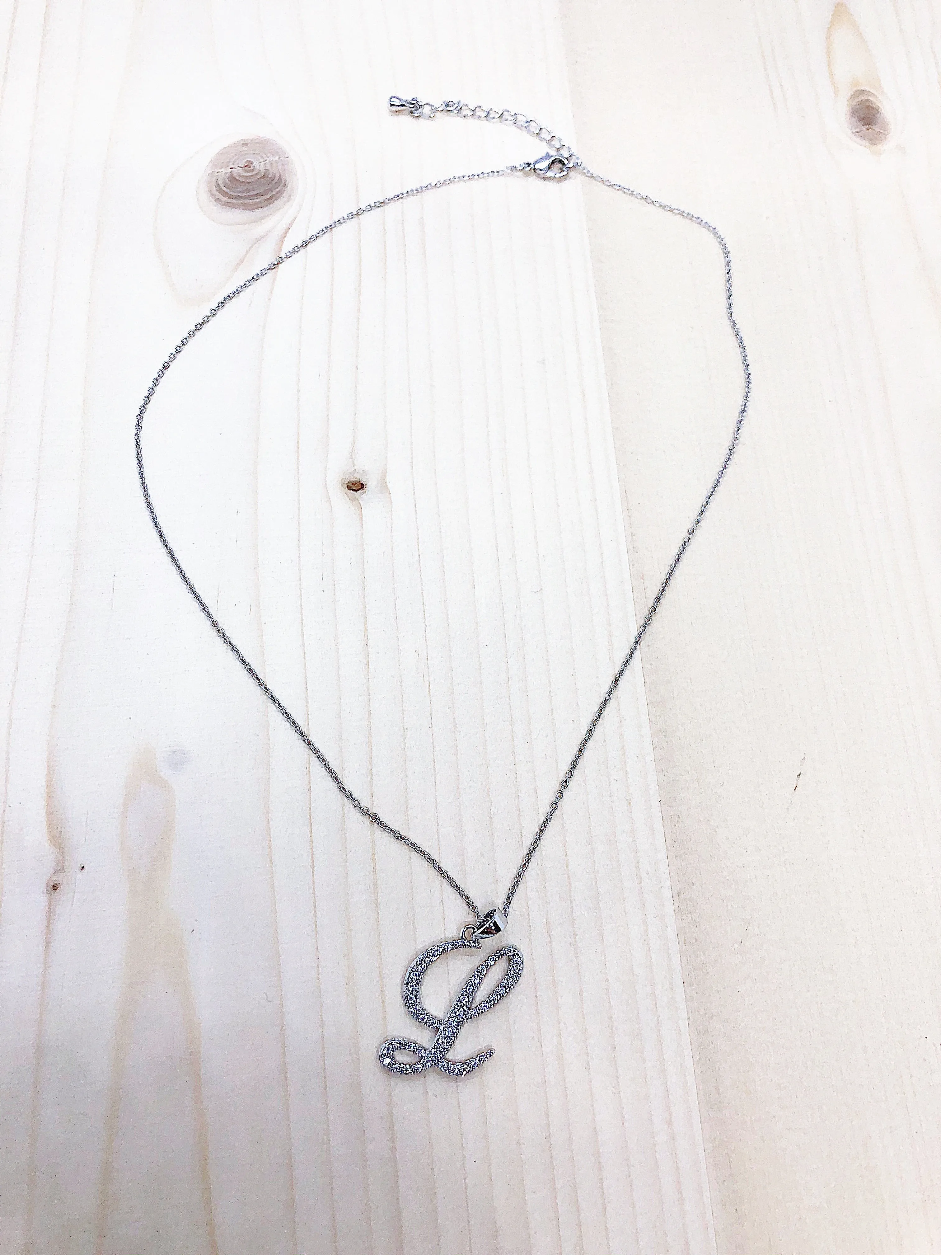 Cursive Initial Pendant