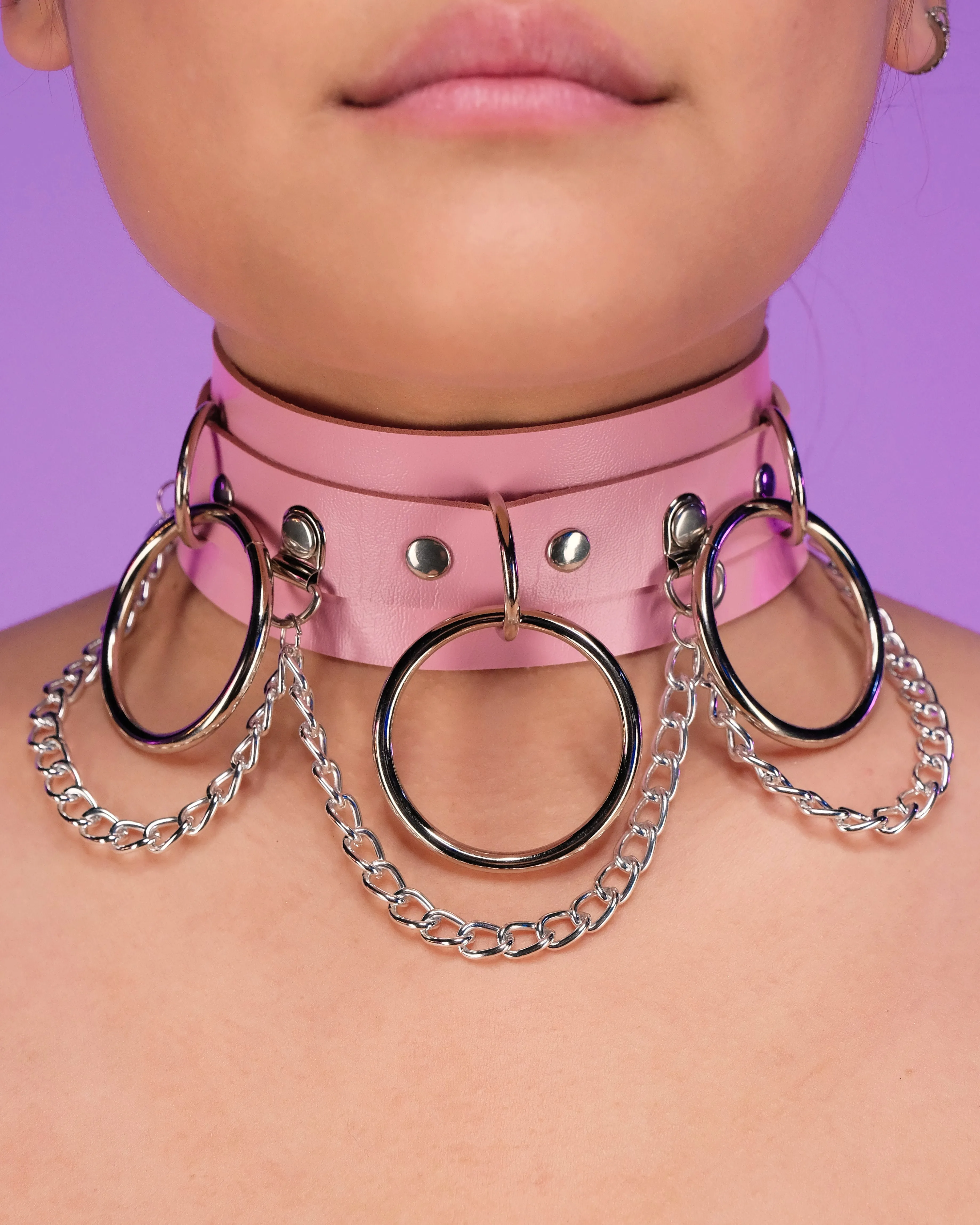 Darkside Faux Leather Choker