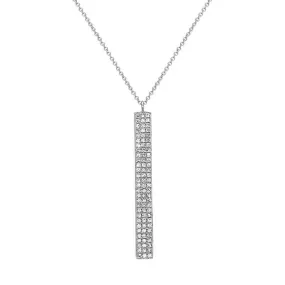 Diamond Pave Bar Pendant