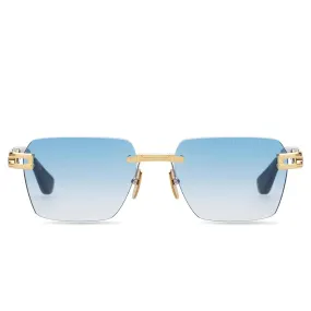 Dita Meta-EVO DTS147-A-03 Blue Gold Rimless Sunglasses