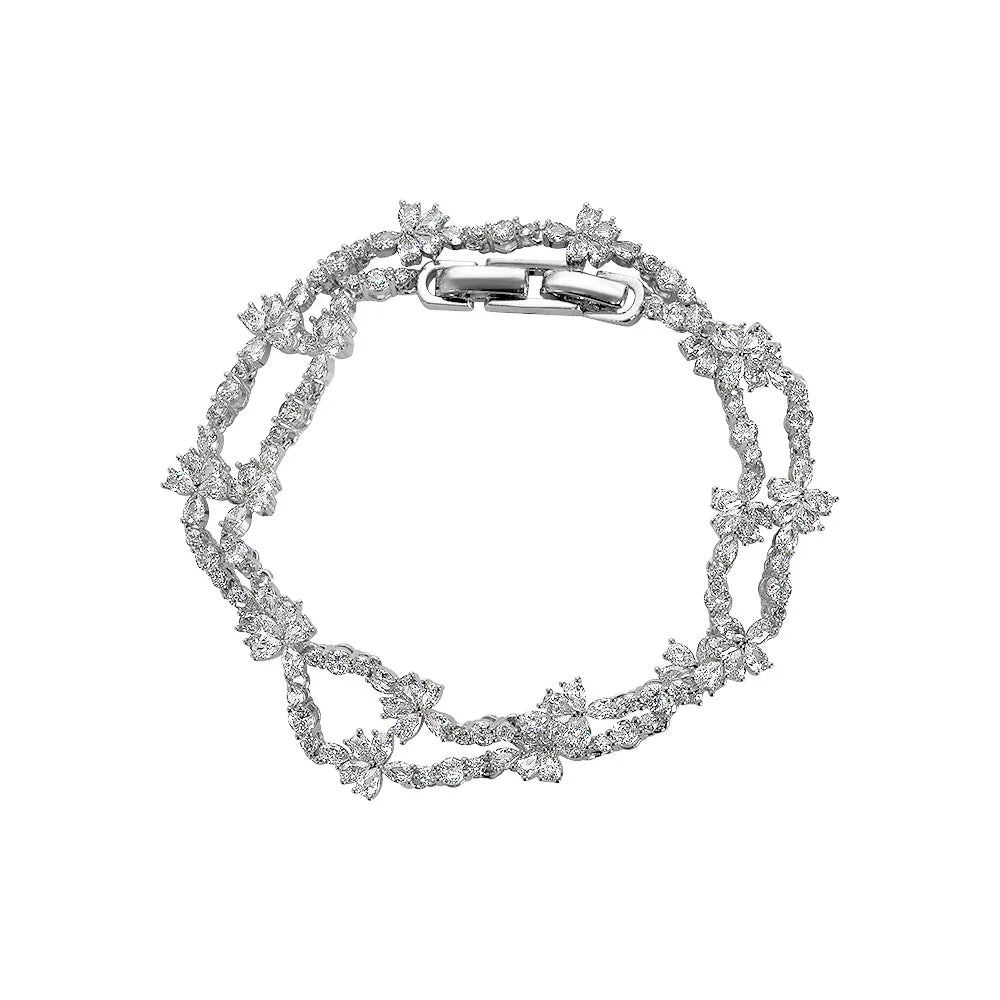 DOUBLE CRYSTAL BRACELET OR CHOKER