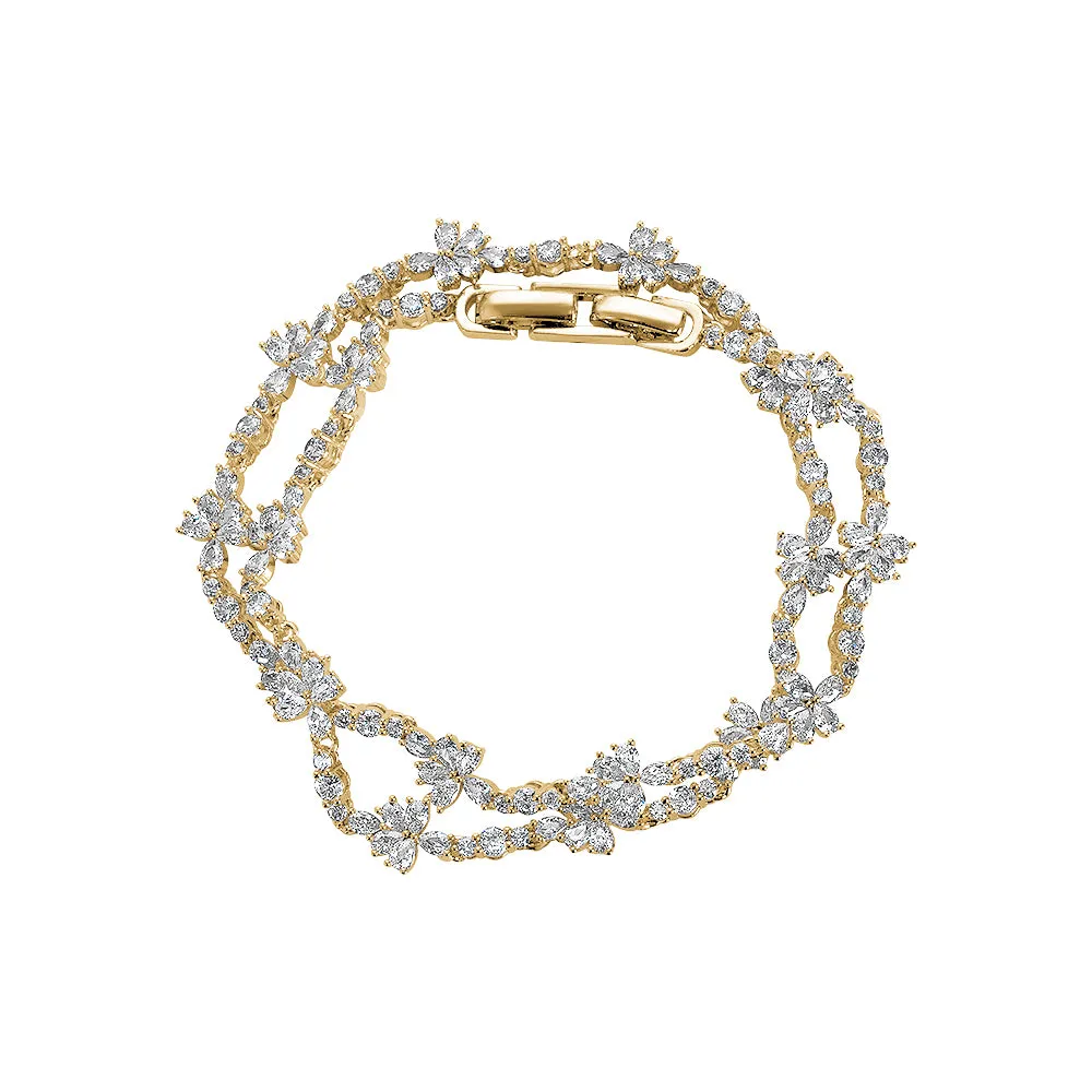 DOUBLE CRYSTAL BRACELET OR CHOKER