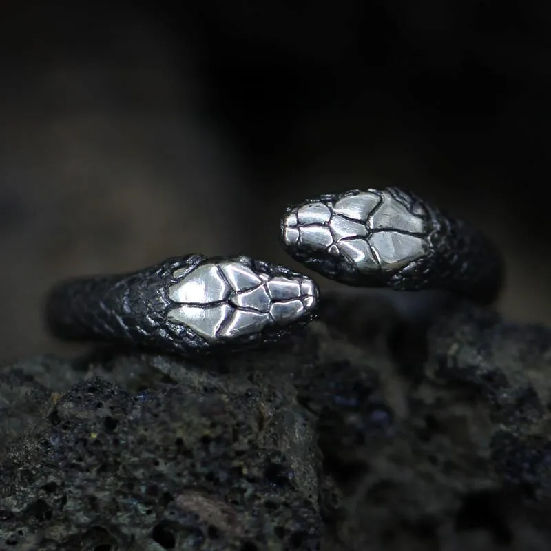 Double-Headed Snake Ring