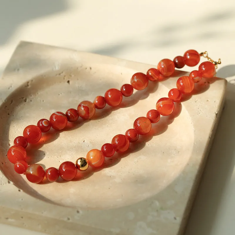 Elegance Red Onyx Necklace l Earring l Bracelet