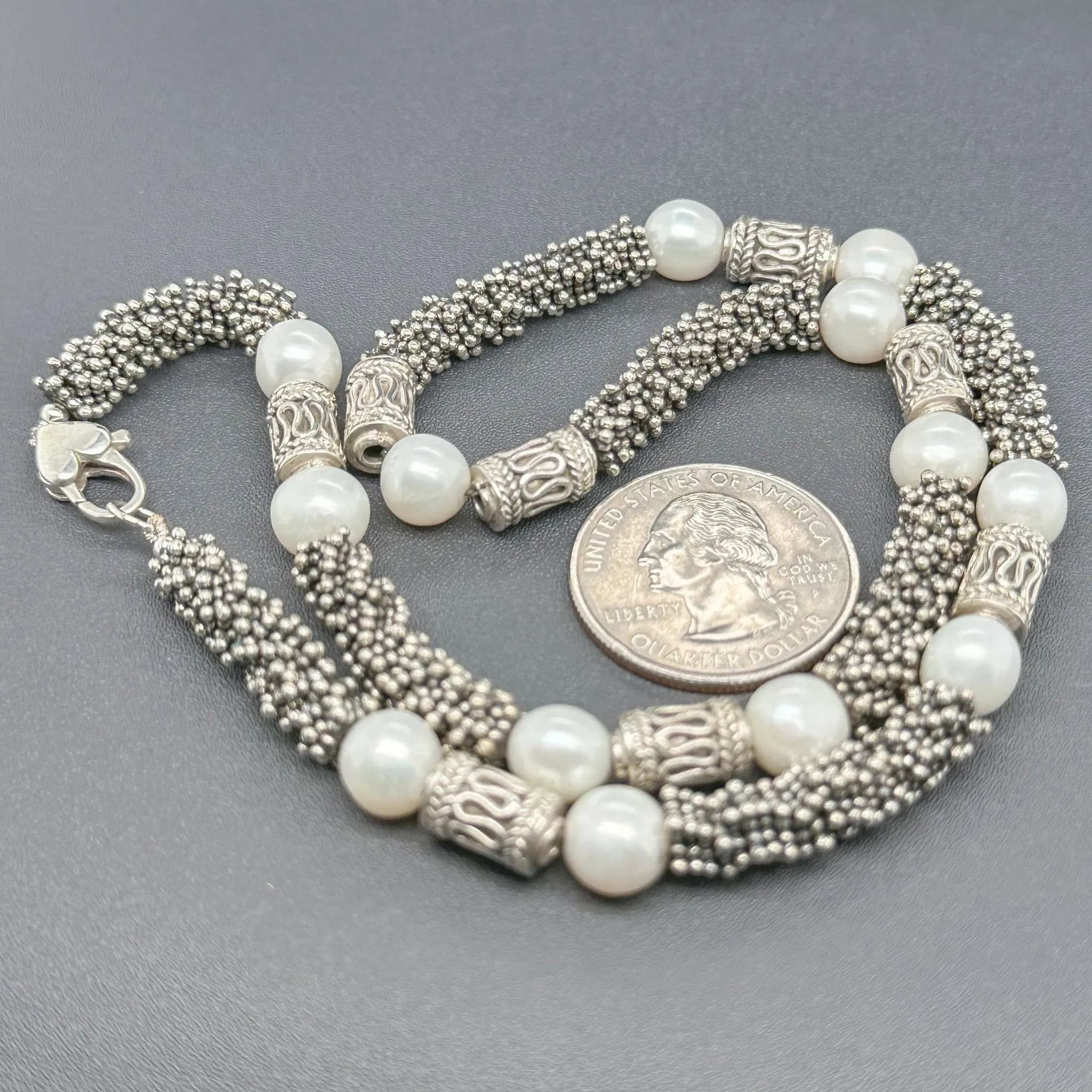 Estate SS FWP Station Necklace