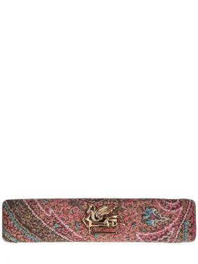 Etro   Paisley silk hair clip 