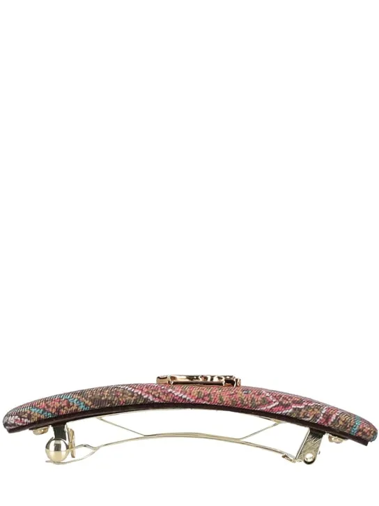 Etro   Paisley silk hair clip 