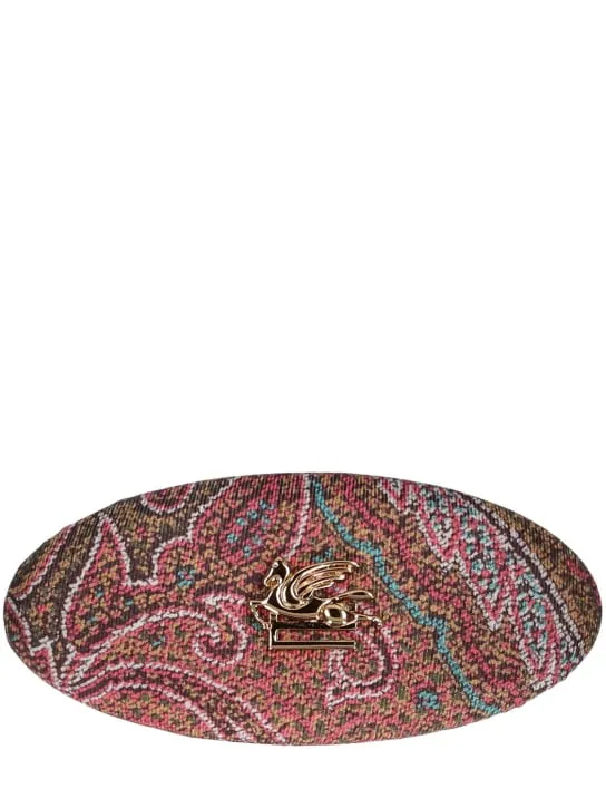 Etro   Paisley silk hair clip 