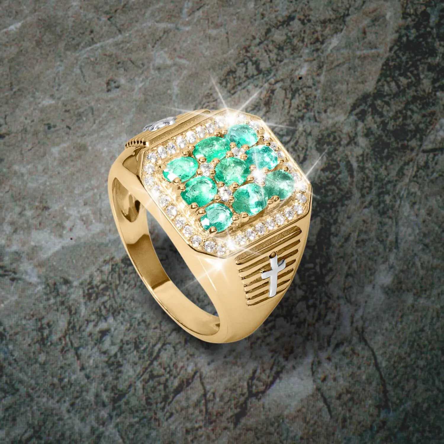 Excelsior Emerald Men's Ring