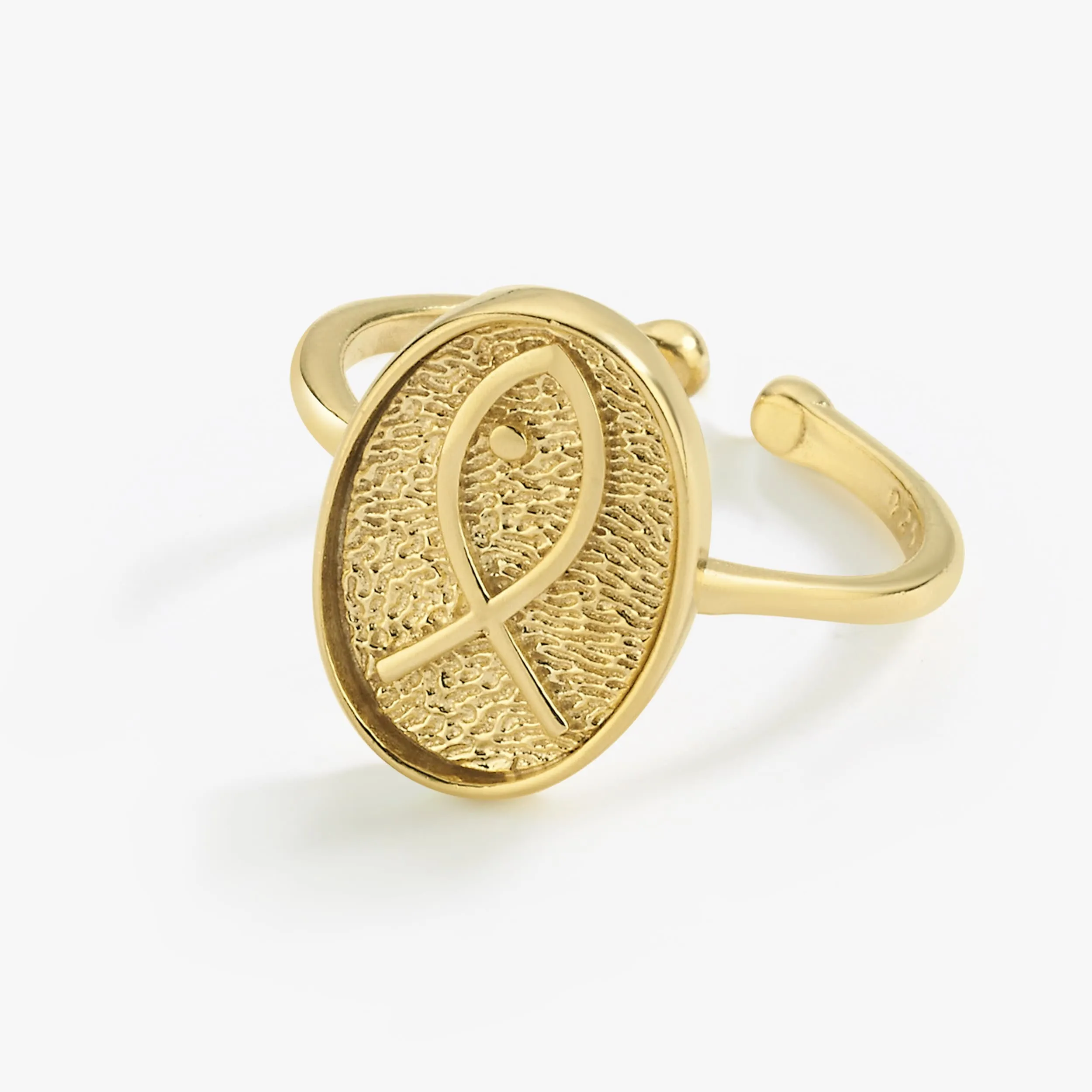 Fish Ring | 14K Gold Vermeil