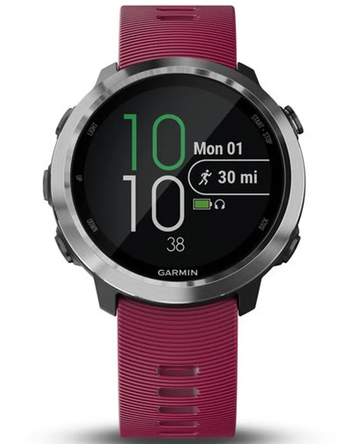 Garmin Forerunner 645 Music Smartwatch - GPS - Garmin Pay - Cerise Silicone Band