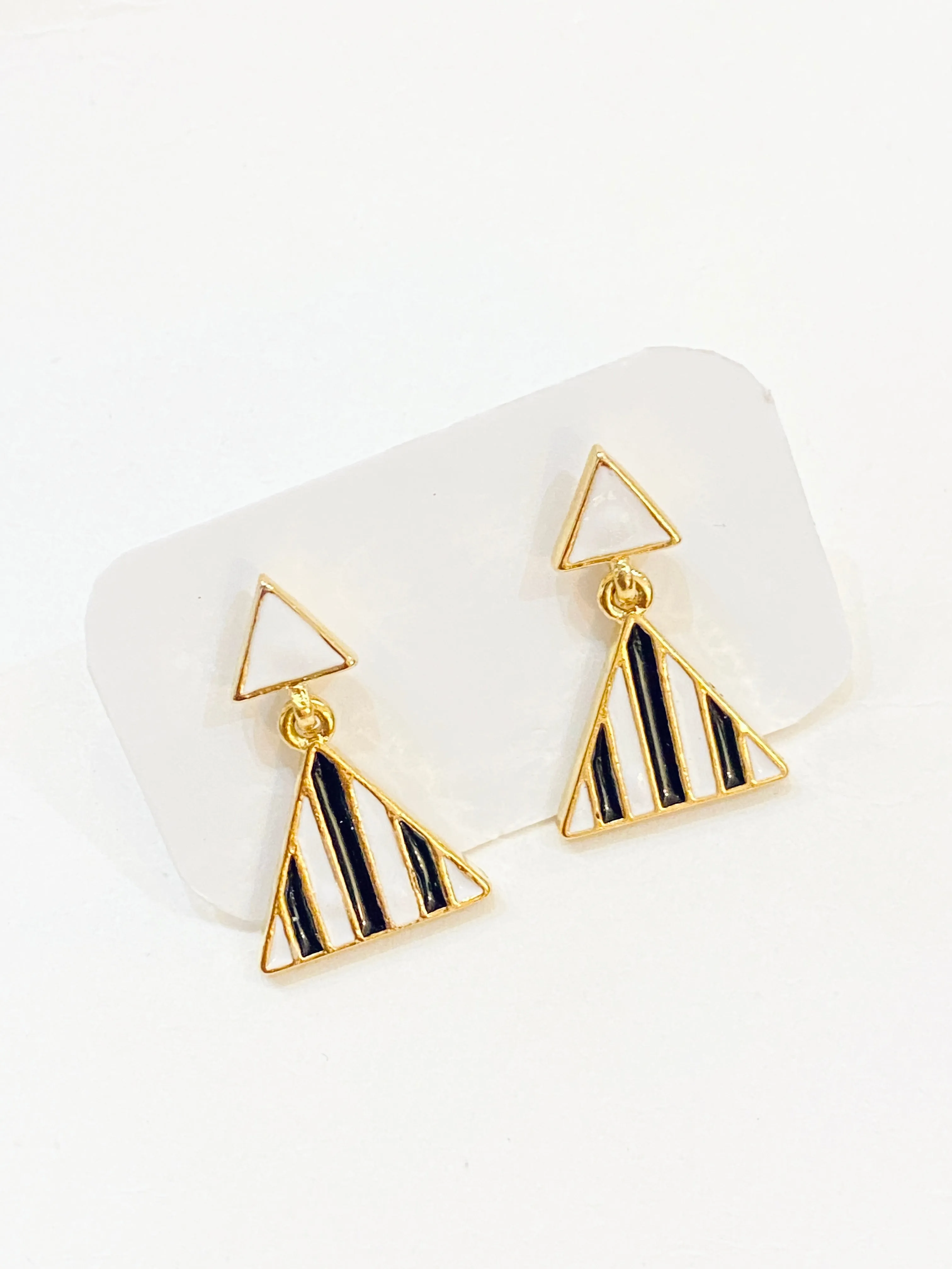 Geomatric Dangle Drop Stud Earrings