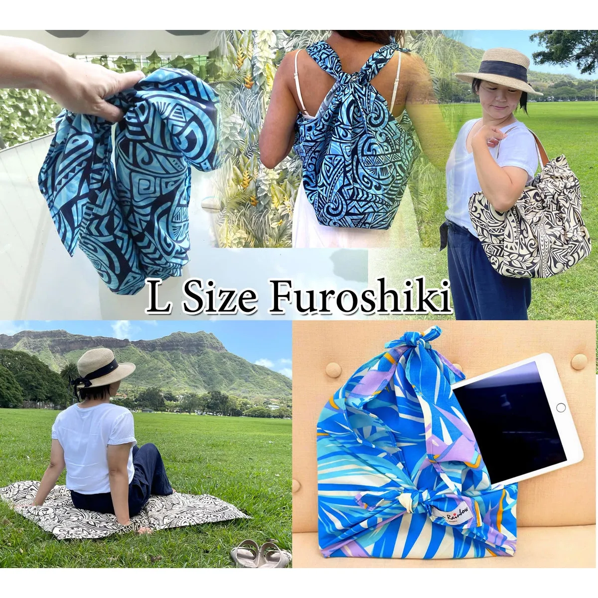 Gift Wrapping Cloth | Vintage Palaka Furoshiki | Eco Wrapping Cloth & Bandanna| SMALL-LARGE