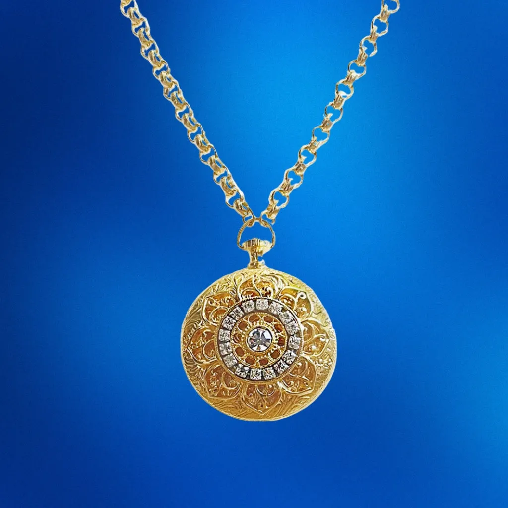 Gold and Crystal Locket