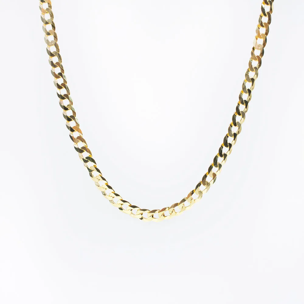 Gold Plated Flat Curb Choker