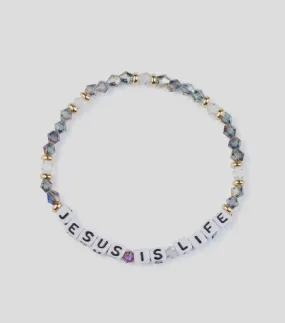 Jesus Is Life Letter Bracelet