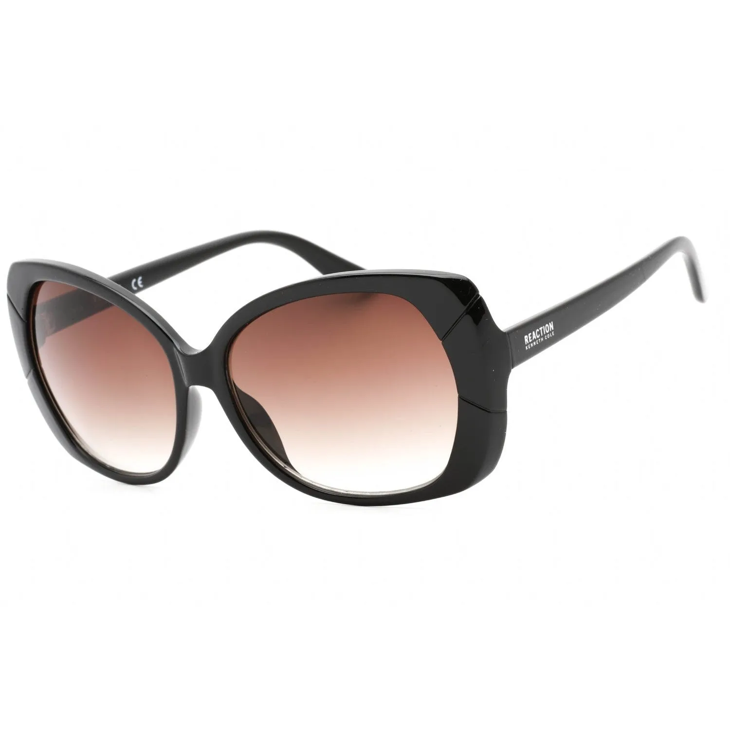 Kenneth Cole Reaction KC2841 Sunglasses Shiny Black / Gradient Smoke Women's